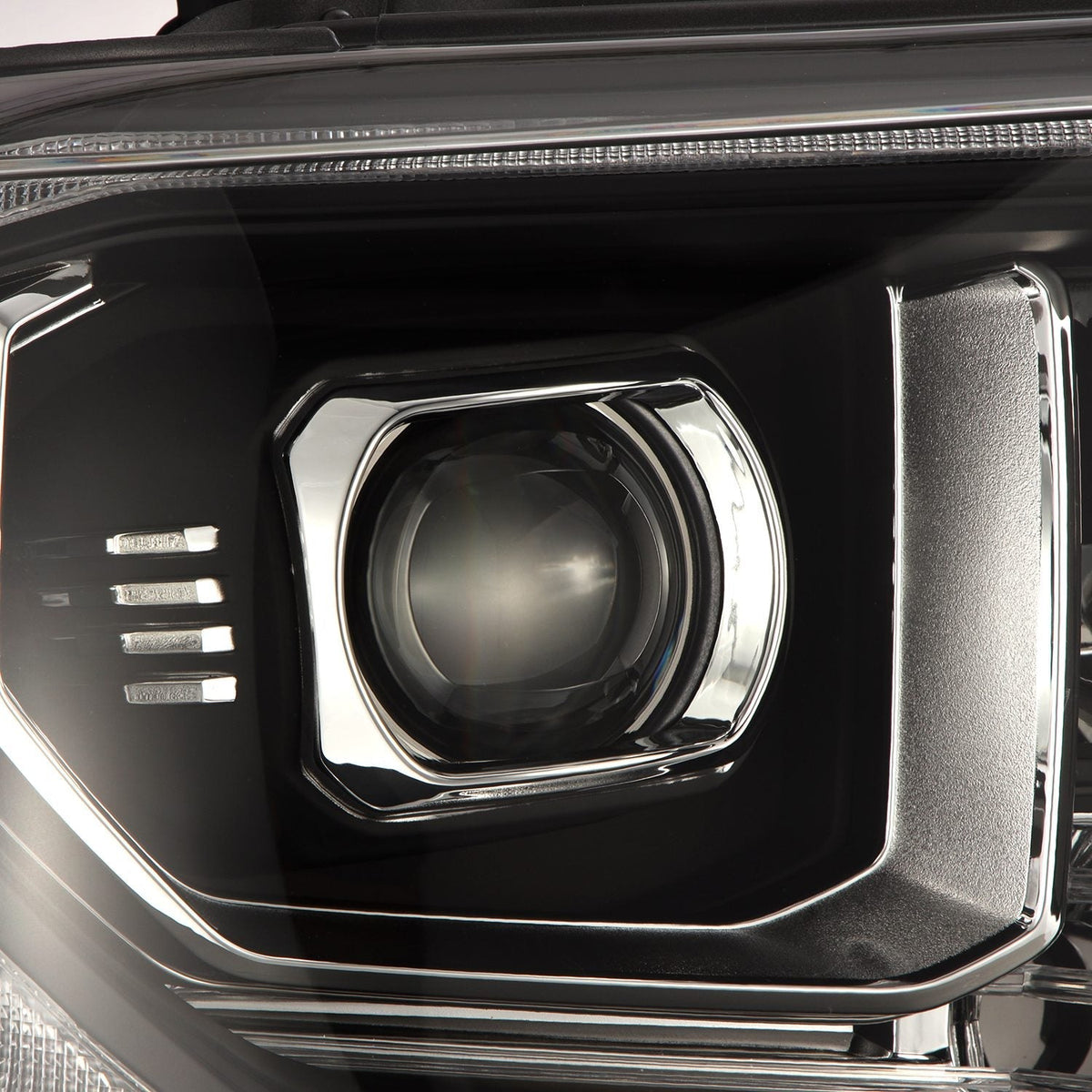 AlphaRex 880835 14-21 Toyota Tundra LUXX-Series LED Projector Headlights Black with Activation Light & Sequential Signal + DRL
