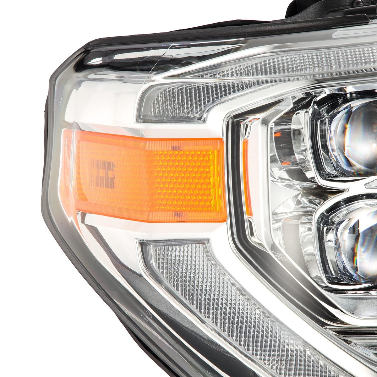 AlphaRex 880831 14-21 Toyota Tundra NOVA LED Projector Headlights Chrome with Activation Light & Sequential Signal + Switchback DRL
