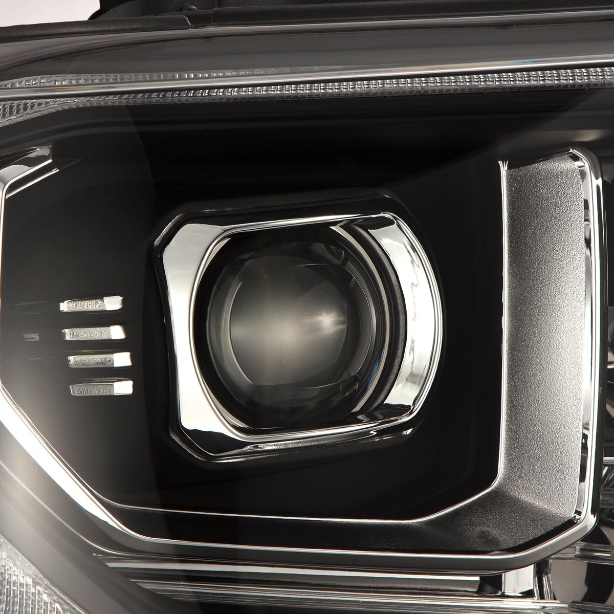 AlphaRex 880840 14-21 Toyota Tundra PRO-Series Projector Headlights Black with Sequential Signal + DRL