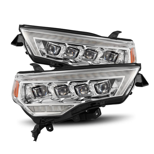 AlphaRex 880809 2014-2022 Toyota 4Runner NOVA LED Projector Headlights Chrome with Activation Light/Sequential Signal/DRL