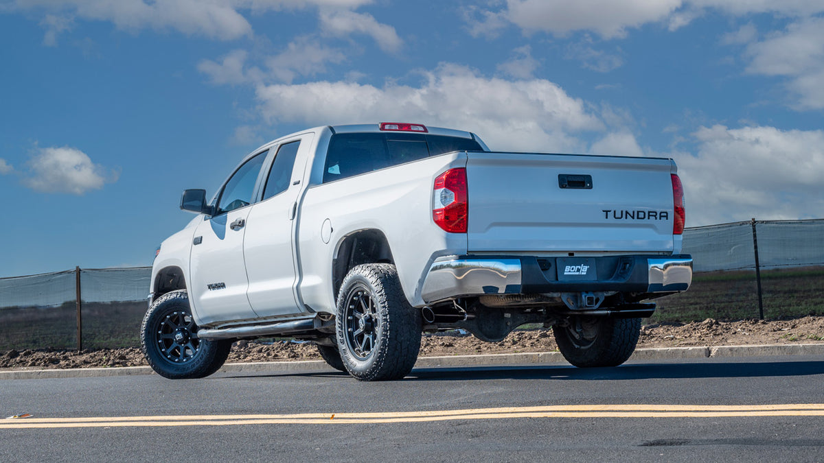 Borla 140332BC Cat-Back Exhaust System Touring with Black Chrome Tips for 2009-2021 Toyota Tundra (4.6L/5.7L)