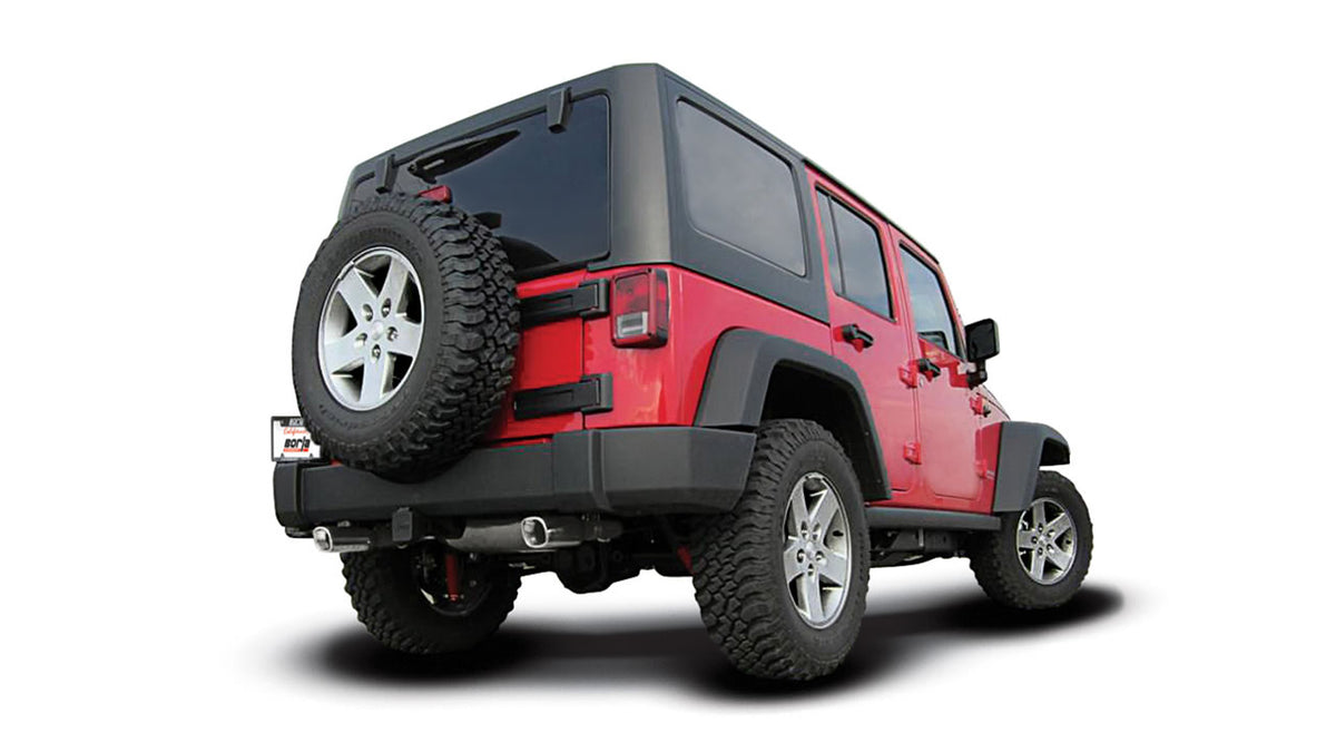 Borla 140459 Cat-Back Exhaust System Touring for 2012-2018 Jeep Wrangler (3.6L)