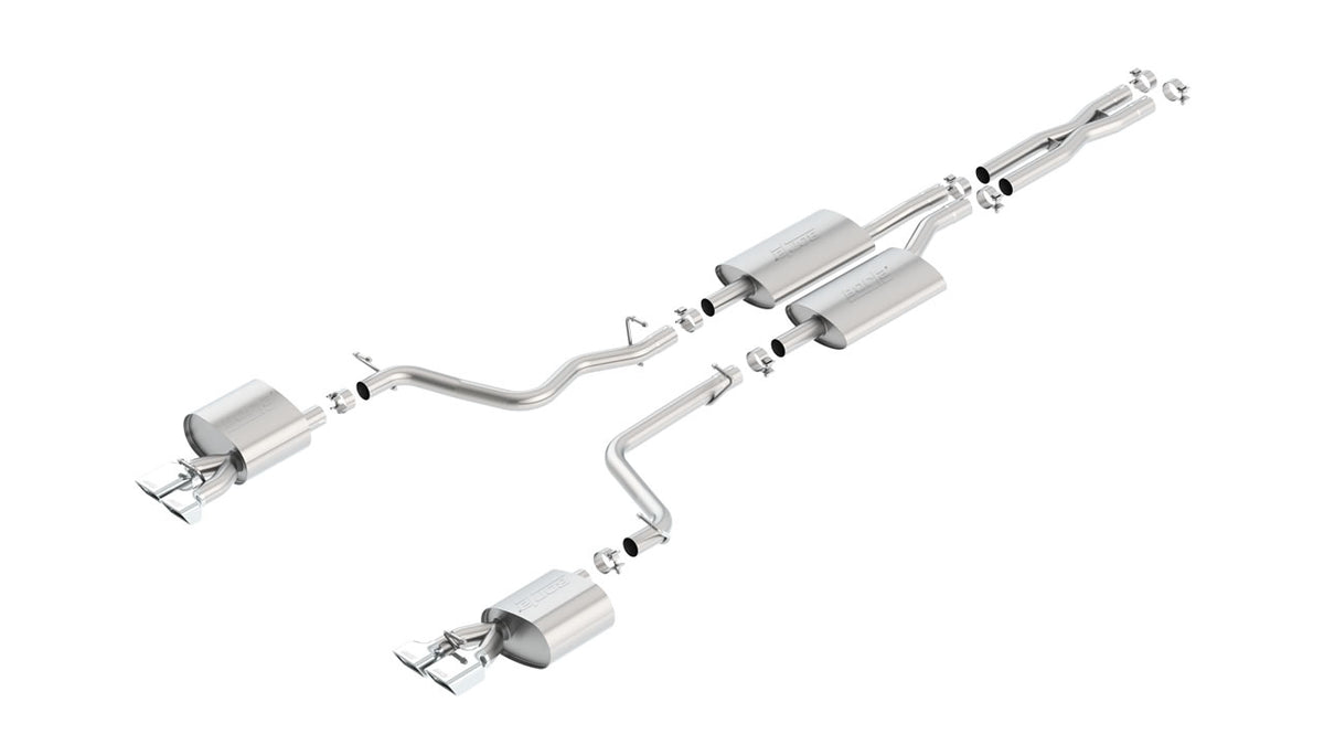 Borla 140482 Cat-Back Exhaust System S-Type for 2011-2014 Dodge Challenger SE / SXT (3.6L)