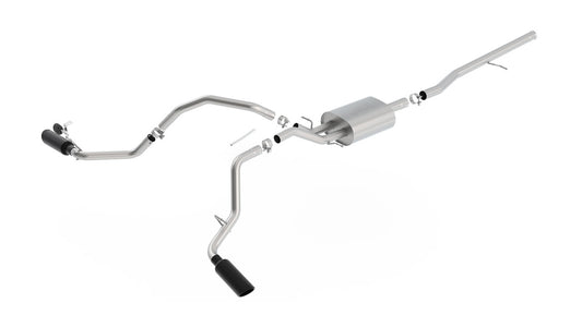 Borla 140545BC Cat-Back Exhaust System S-Type with Black Chrome Tips for 2014-2019 Chevrolet Silverado 1500 / GMC Sierra 1500