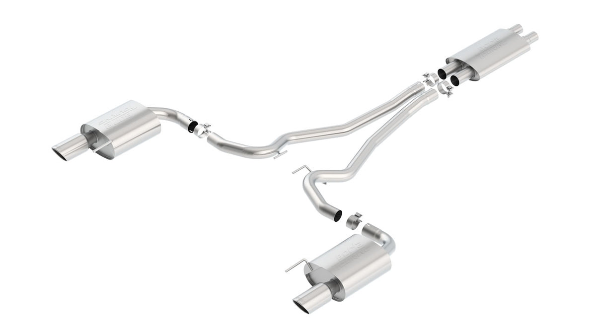 Borla 140589 Cat-Back Exhaust System Touring for 2015-2017 Ford Mustang GT (5.0L V8)