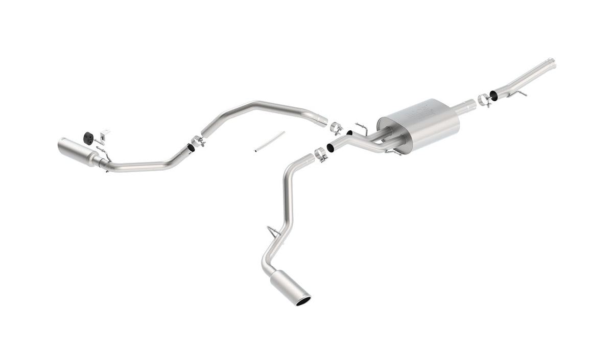 Borla 140720 Cat-Back Exhaust System ATAK for 2014-2018 Chevrolet Silverado 1500 / 2014-2019 GMC Sierra 1500 (5.3L V8)