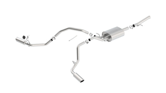 Borla 140720 Cat-Back Exhaust System ATAK for 2014-2018 Chevrolet Silverado 1500 / 2014-2019 GMC Sierra 1500 (5.3L V8)