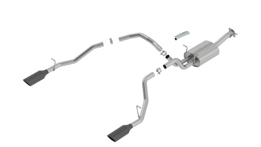 Borla 140752BC Cat-Back Exhaust System S-Type with Black Chrome Tips for 2019-2026 Ram 1500 (5.7L V8)