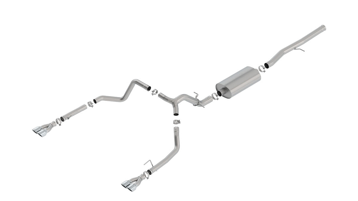 Borla 140782 Cat-Back Exhaust System Touring for 2019-2023 Chevrolet Silverado 1500 / GMC Sierra 1500 (6.2L)