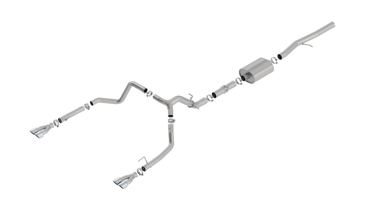 Borla 140784 Cat-Back Exhaust System ATAK for 2019-2023 Chevrolet Silverado 1500 / GMC Sierra 1500 (6.2L)