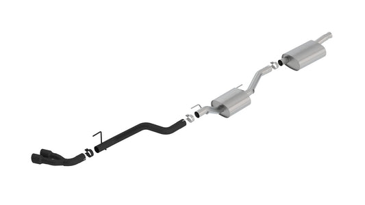 Borla 140811CB Cat-Back Exhaust System Touring with Black Coated Tips for 2020-2026 Jeep Gladiator (3.6L V6)