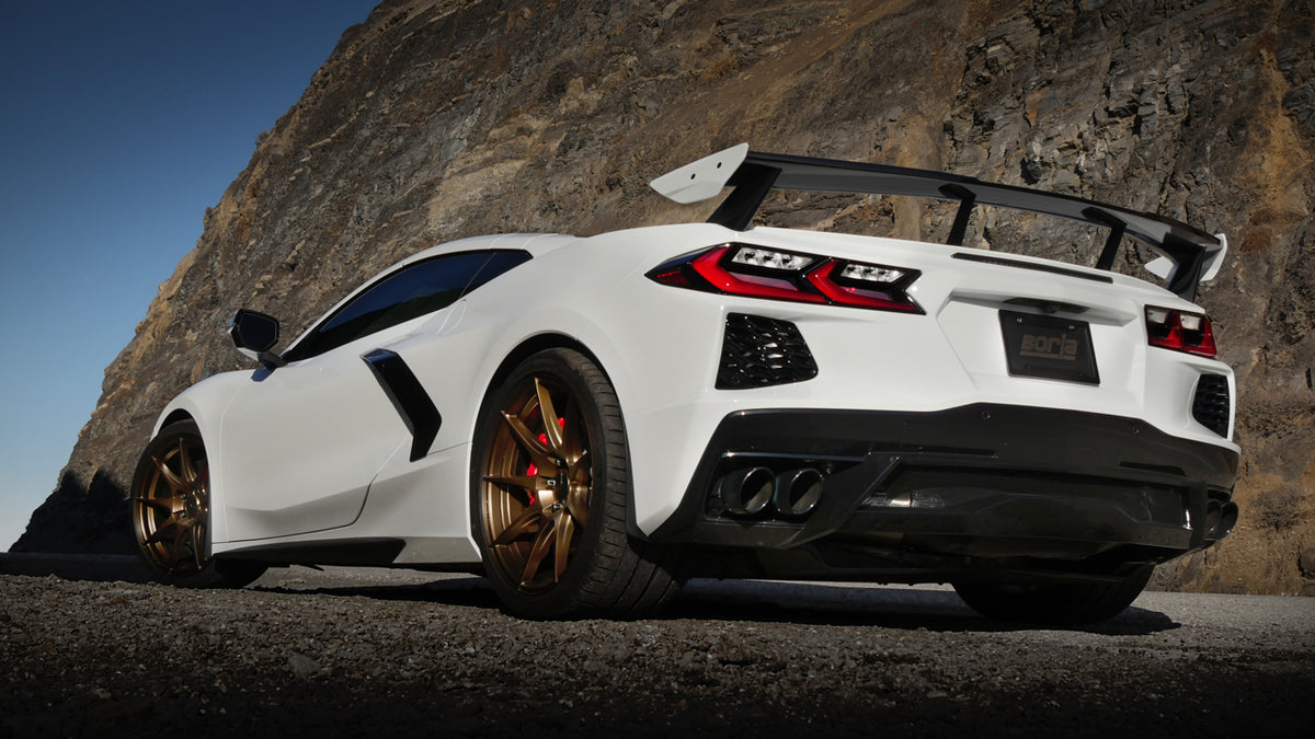 Borla 140839BC Cat-Back Exhaust System ATAK with Black Chrome Tips for 2020-2026 Chevrolet Corvette Stingray