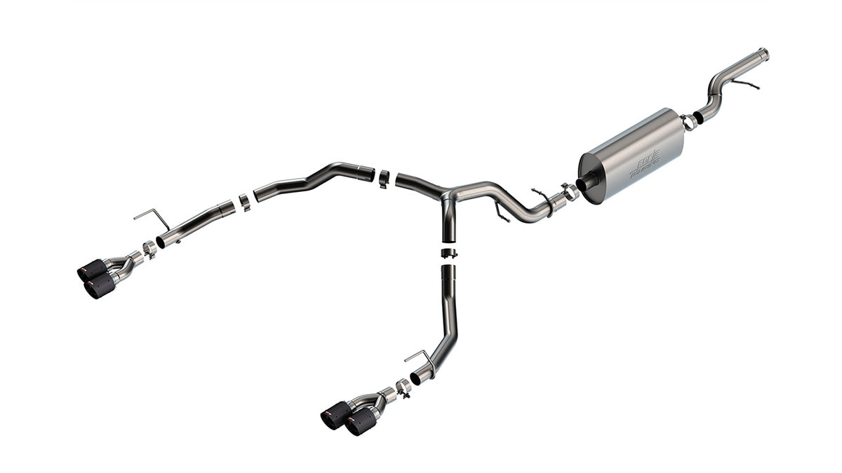 Borla 140856CF Cat-Back Exhaust System Touring with Carbon Fiber Tips for 2021-2026 Chevrolet Tahoe Premier (5.3L V8)