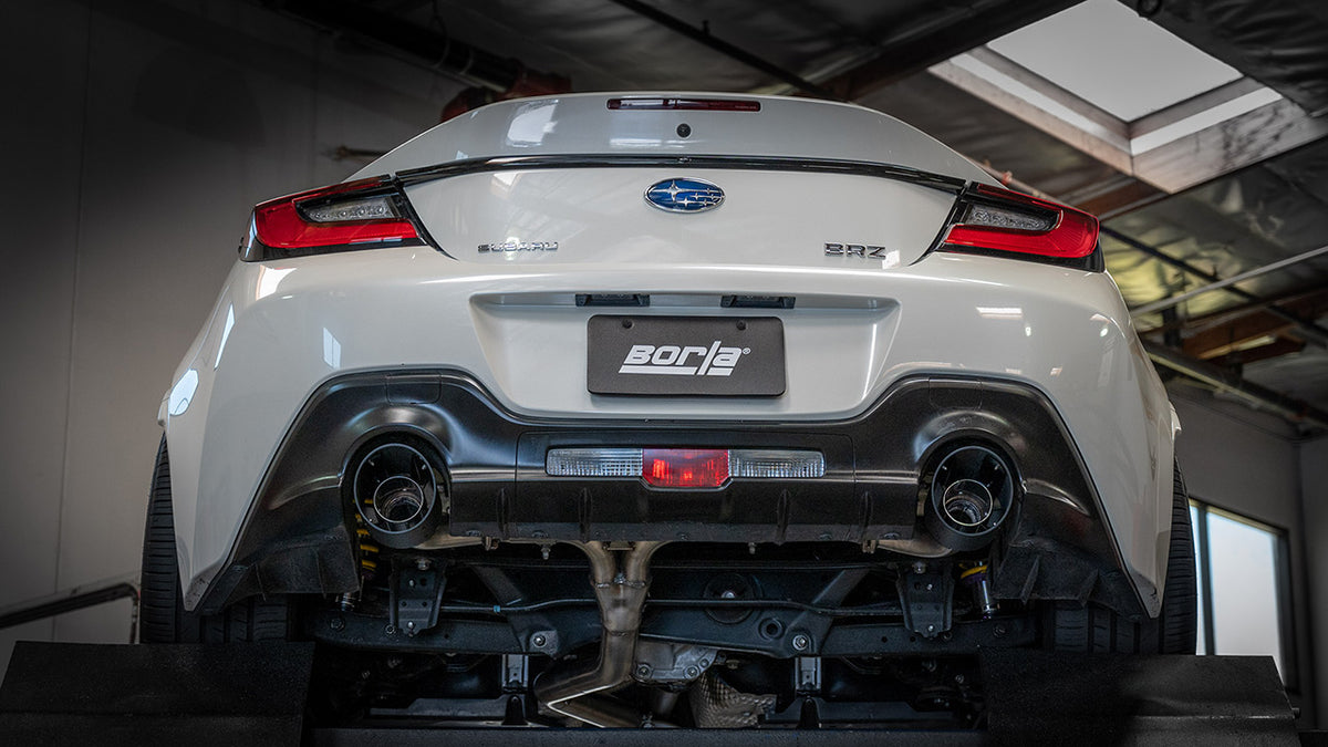 Borla 140910CFBA Cat-Back Exhaust System ATAK with Carbon Fiber Tips for 2022-2026 Subaru BRZ / Toyota GR86 (2.4L)