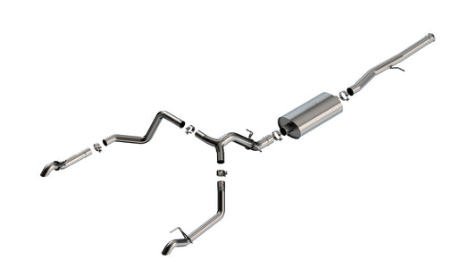 Borla 140913 Cat-Back Exhaust System Touring for 2022-2023 Chevrolet Silverado 1500 ZR2 / GMC Sierra 1500 AT4X (6.2L)