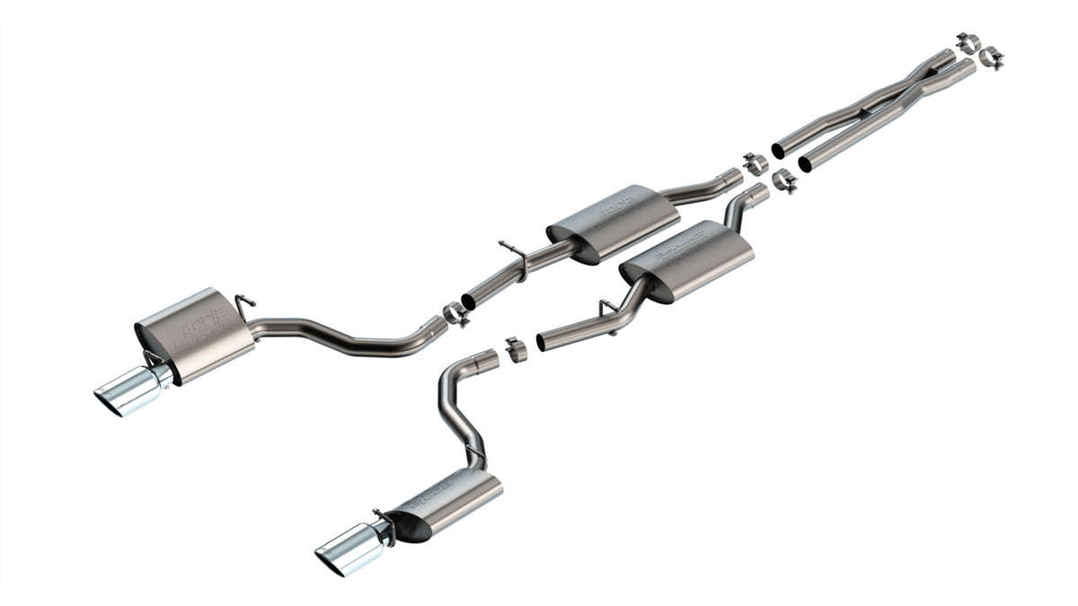 Borla 140917 Cat-Back Exhaust System S-Type for 2019-2023 Dodge Charger GT (3.6L V6)