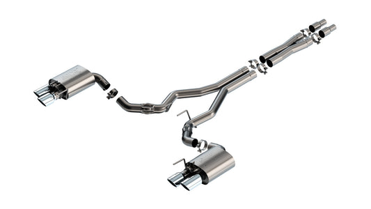 Borla 140963 Cat-Back Exhaust System ATAK for 2024-2026 Ford Mustang GT (5.0L V8, with Active Exhaust)