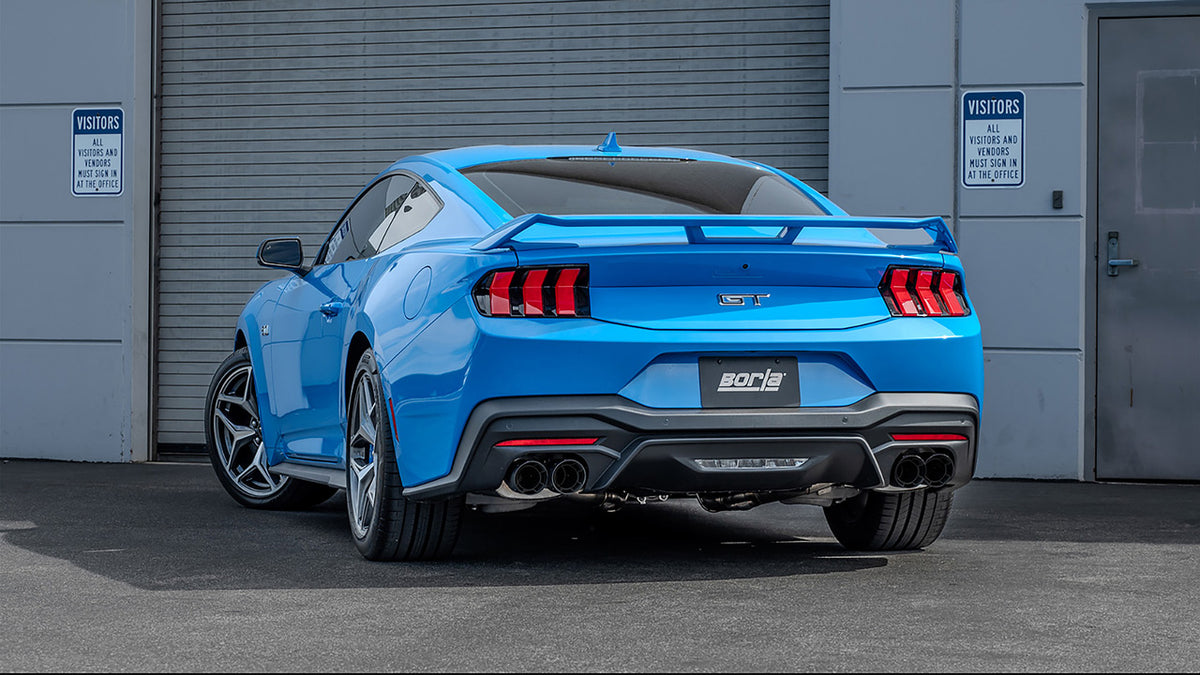 Borla 140970CFBA Cat-Back Exhaust System ATAK with Carbon Fiber Tips for 2024-2026 Ford Mustang GT (5.0L V8, without Active Exhaust)