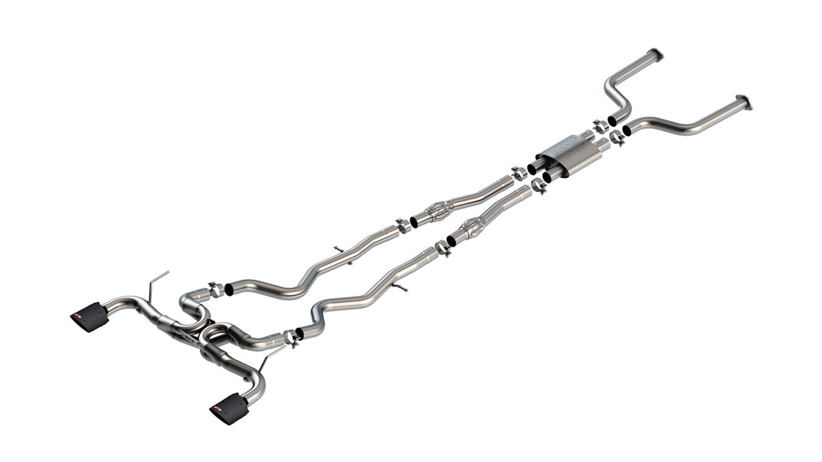 Borla 140978CFBA Cat-Back Exhaust System ATAK with Carbon Fiber Tips for 2016-2024 Infiniti Q50