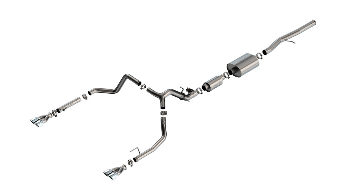 Borla 140995 Cat-Back Exhaust System S-Type for 2024-2026 Chevrolet Silverado 1500 / GMC Sierra 1500 (6.2L V8)