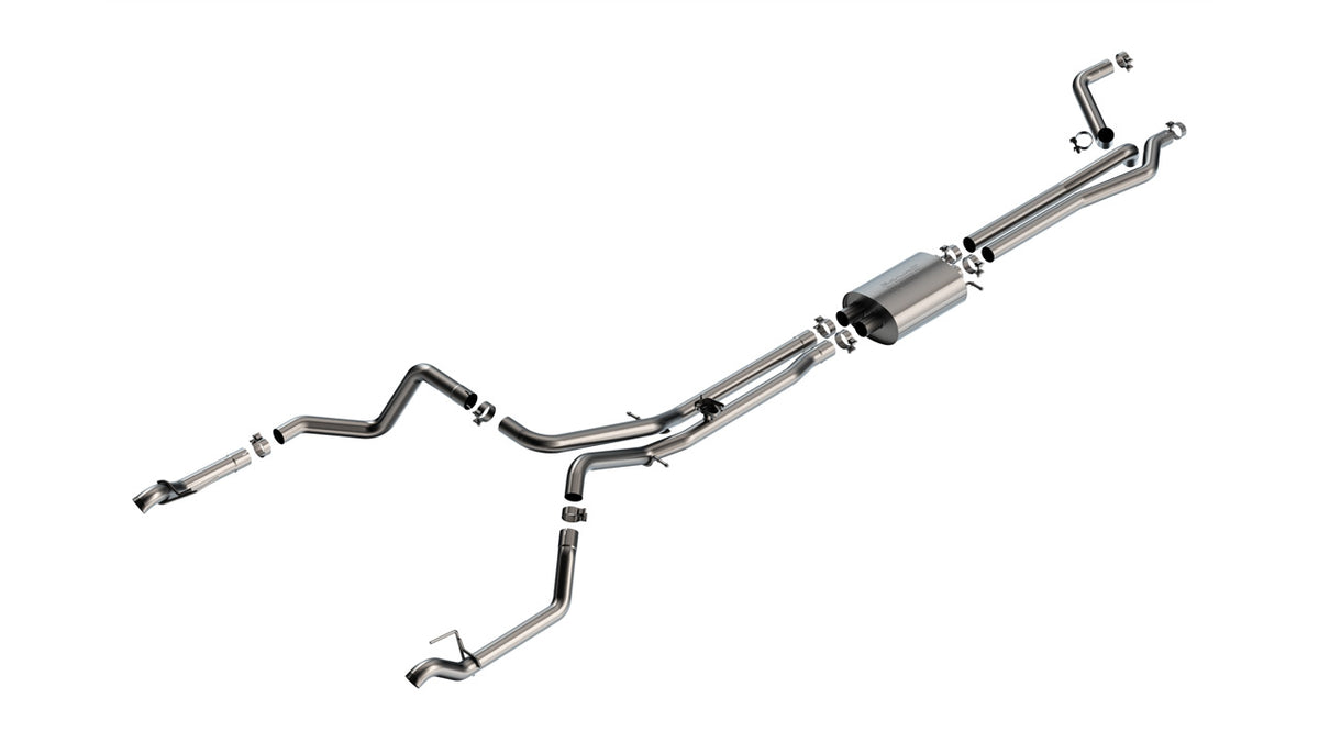 Borla 140999 Cat-Back Exhaust System S-Type for 2024-2026 Chevrolet Silverado 1500 / GMC Sierra 1500 (6.2L V8)
