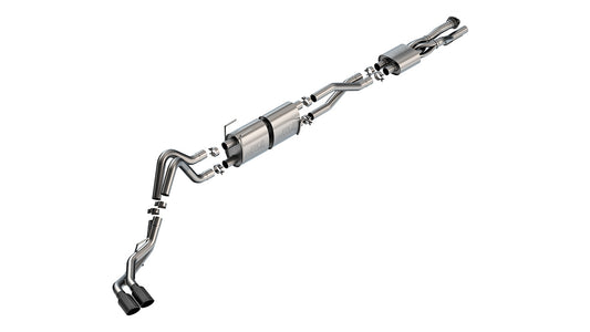Borla 141016BC Cat-Back Exhaust System S-Type with Black Chrome Tips for 2020-2026 Ford F-250 / F-350 Super Duty (7.3L V8)