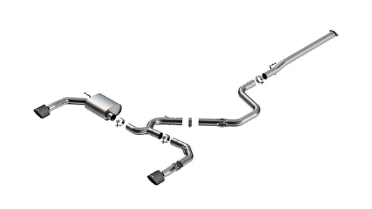 Borla 141019CFBA Cat-Back Exhaust System ATAK with Carbon Fiber Tips for 2024-2026 Hyundai Elantra N (2.0L)