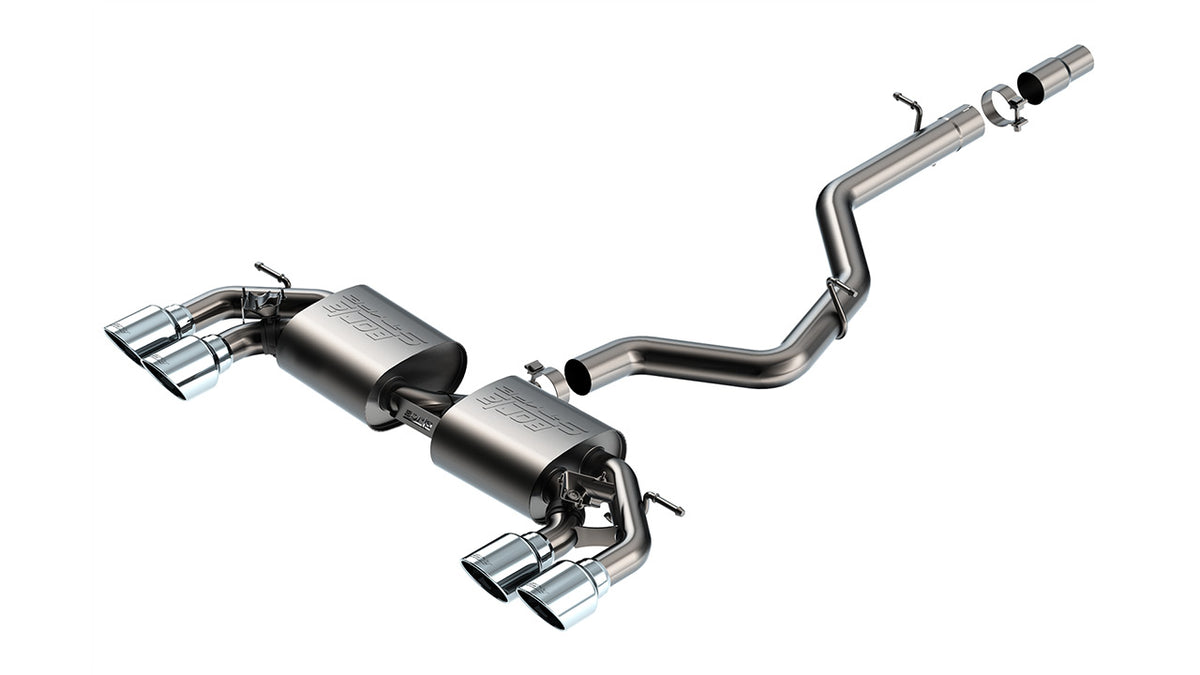 Borla 141029 Cat-Back Exhaust System S-Type for 2022-2026 Volkswagen Golf R