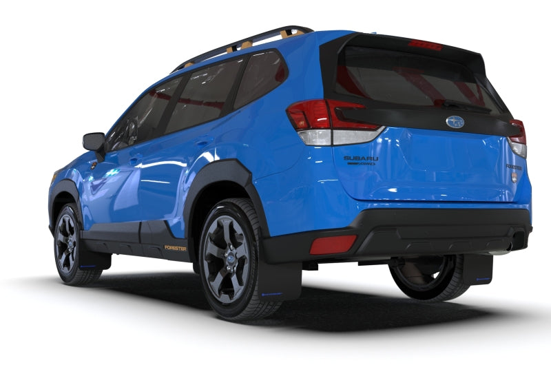 Rally Armor UR Mud Flaps - 2022-2025 Subaru Forester - Black/Red Logo - #MF82-UR-BLK/RD