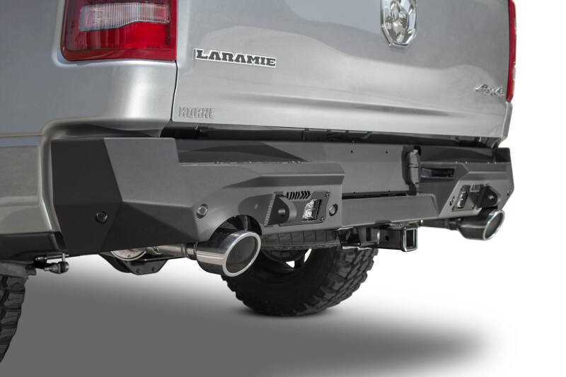 Addictive Desert Designs for 2019 Ram 1500 Hammer Stealth Fighter Rear Bumper w/ 6 Sensor Cutouts