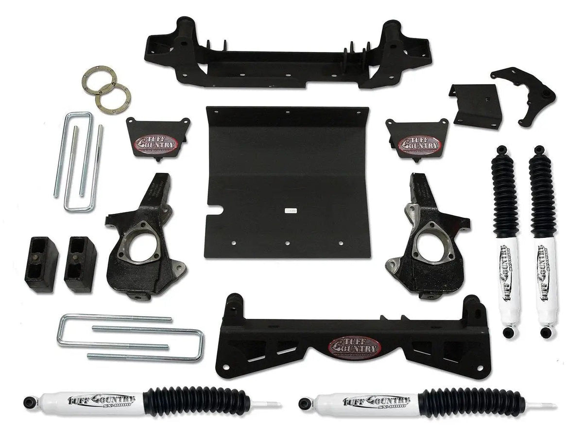 Tuff Country 14993 4in Lift Kit (3-Piece Sub Frame) No Shocks for 2001-2010 Silverado 2500HD 4WD