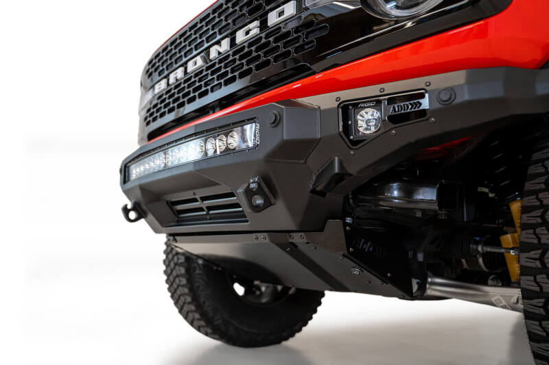 Addictive Desert Designs for 2021+ Ford Bronco Stealth Fighter Front Bumper Skid Plate Kit