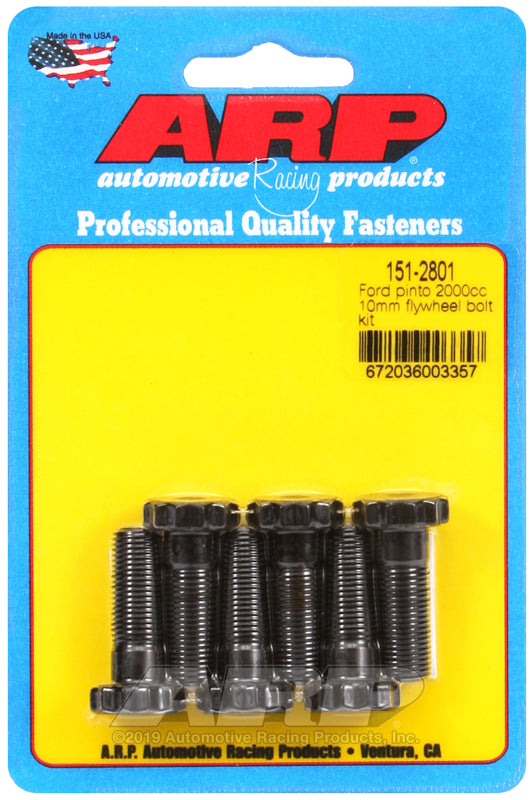ARP 151-2801 for Ford 2000cc Pinto M10 x 1.0 Thread Size Flywheel Bolt Kit