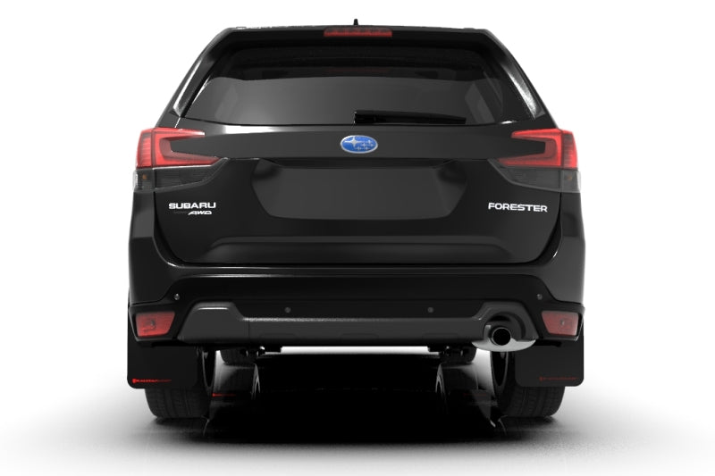Rally Armor UR Mud Flaps - 2019-2021 Subaru Forester - Black/Red Logo - #MF52-UR-BLK/RD