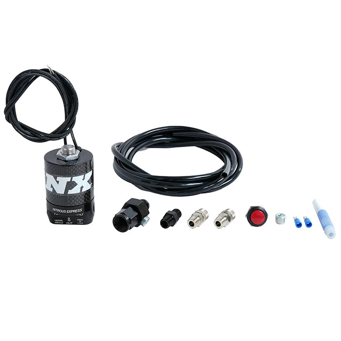 Nitrous Express Extreme Nitrous Purge Valve 6AN Manifold Push Button & Poly Line