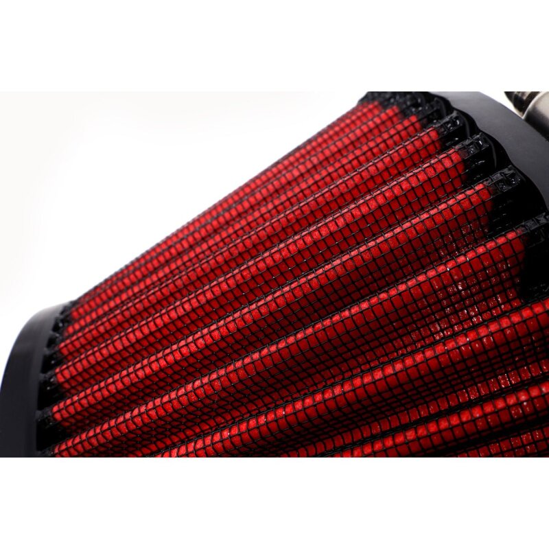 BLOX Racing Shorty Performance 5in Air Filter w/3.5in Velocity Stack and Coupler Kit - Black BXIM-00323-BK