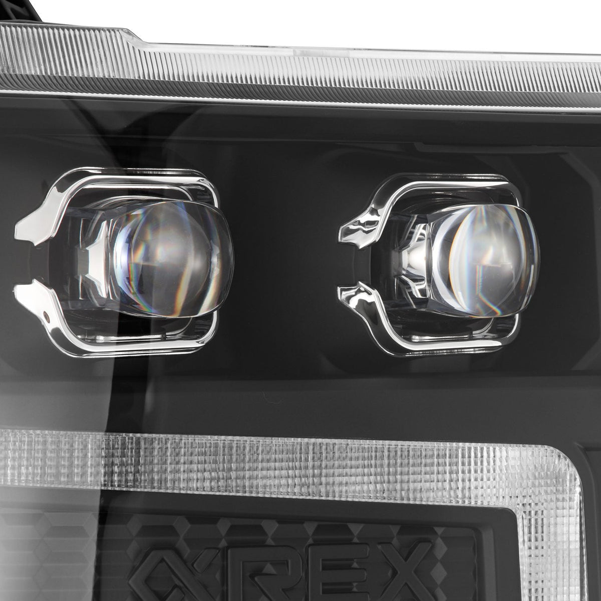 AlphaRex 880237 16-18 Chevrolet 1500 HD NOVA-Series LED Projector Headlights BK with Activation Light/Sequential Signal & DRL (Req 810023)