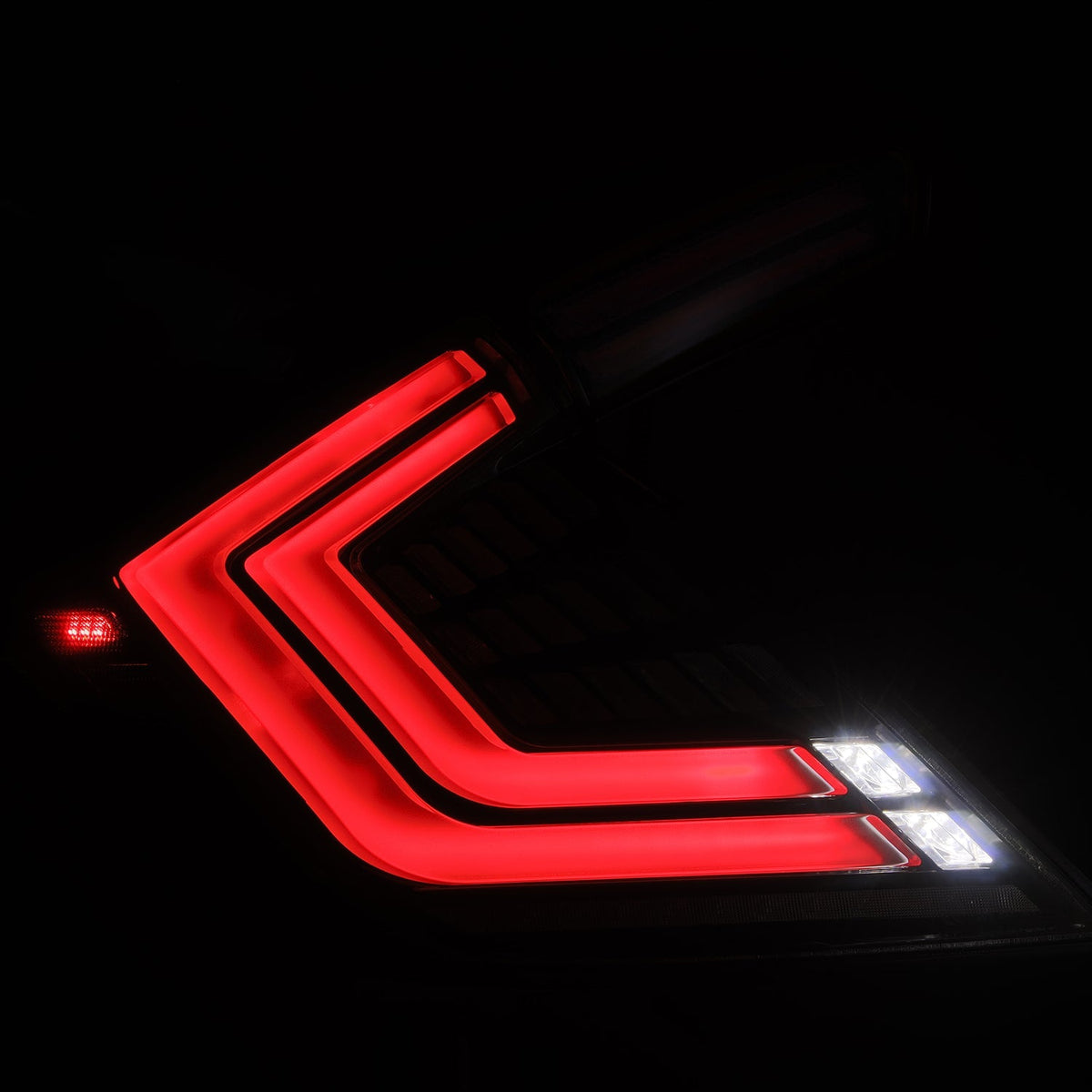 AlphaRex 676010 16-21 Honda Civic Hatchback / Type-R FK8 Nova-Series LED Tail Lights - Black Smoke