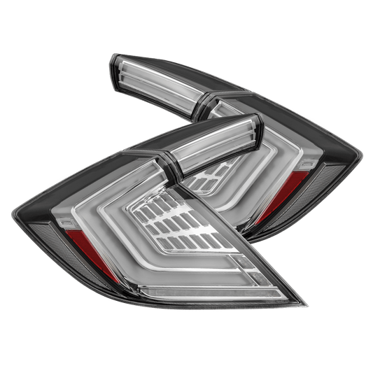AlphaRex 676030 16-21 Honda Civic Hatchback / Type-R FK8 Nova-Series LED Tail Lights (Pair) - Clear