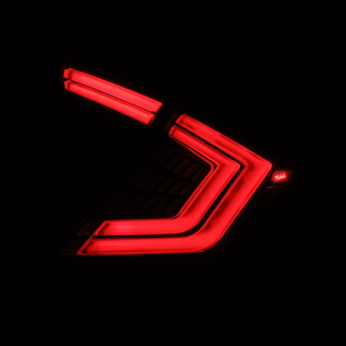 AlphaRex 676040 16-21 Honda Civic Hatchback / Type-R FK8 Nova-Series LED Tail Lights - Clear Smoke