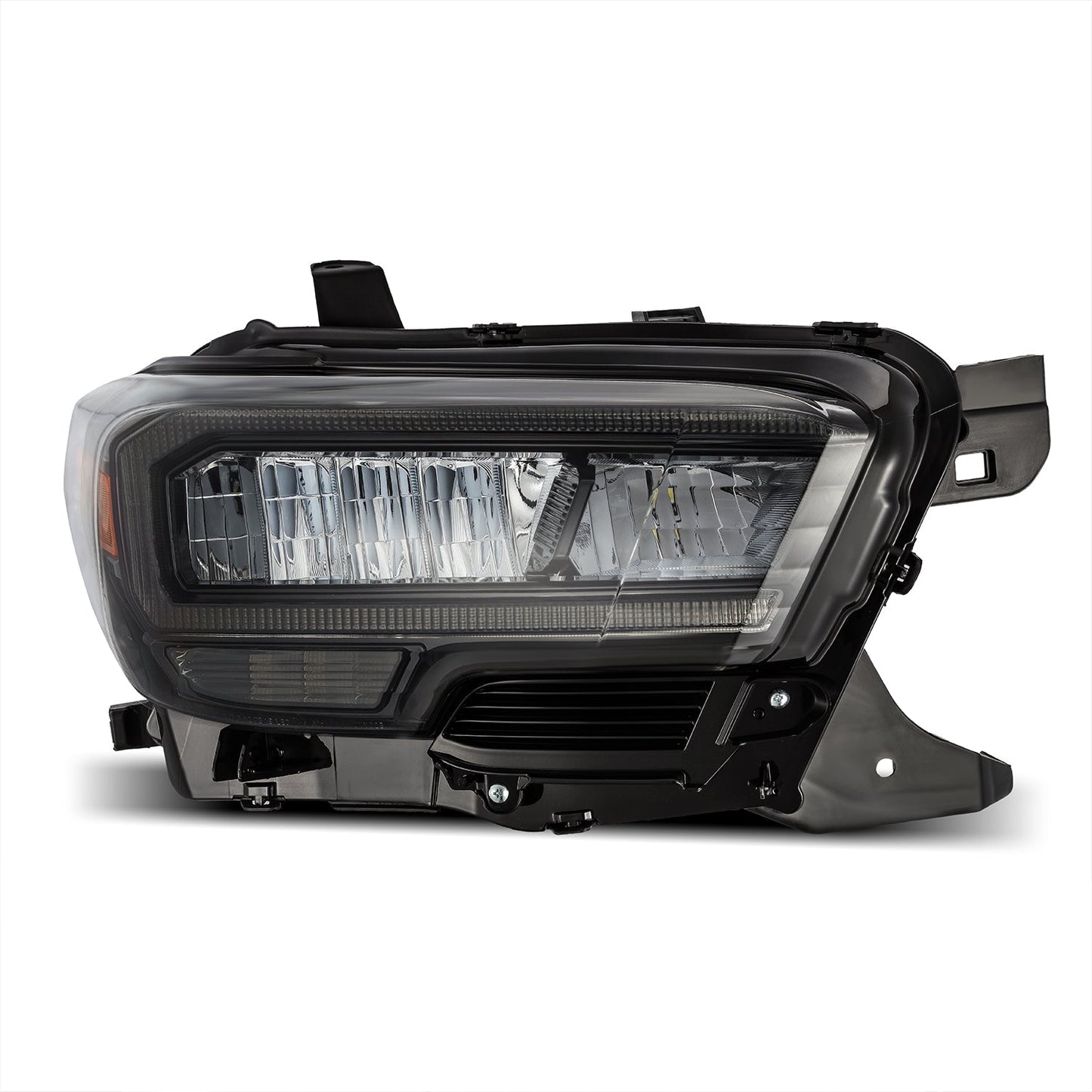 AlphaRex 880702 16-23 Toyota Tacoma LUXX-Series LED Crystal Headlights - Alpha-Black