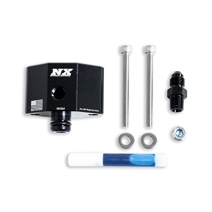 Nitrous Express Billet Fuel Rail Adapter for 2005 and Newer Ford 4.6L/5.4L 3V 16184