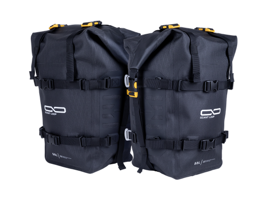 Giant Loop MTPN25-B MotoTrekk Panniers 50L Black Motorcycle