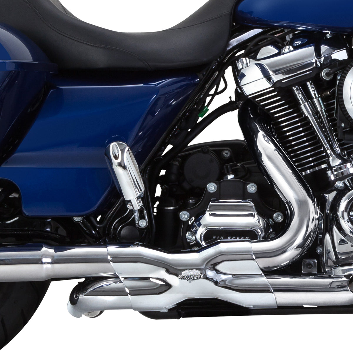 Vance & Hines 16371 Power Duals Header Chrome for 2017-2025 Harley-Davidson Touring