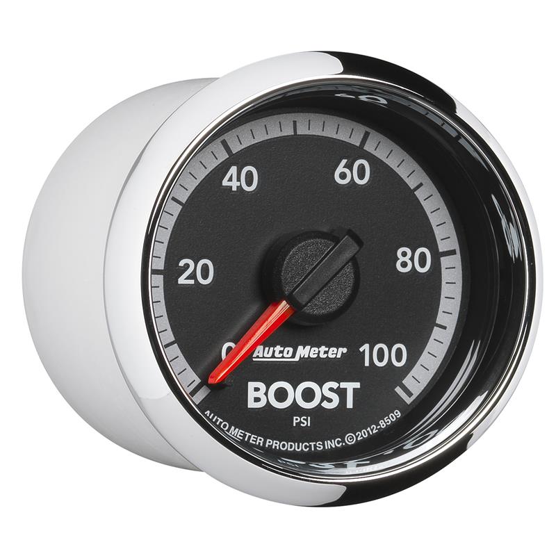 AutoMeter 8509 Factory Match 52.4mm Mechanical 0-100 PSI Boost Gauge for Gen 4 Dodge