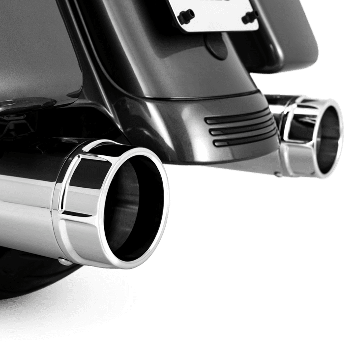 Vance & Hines 16673 Torquer 450 Slip-Ons Chrome for 1995-2016 Harley-Davidson Touring