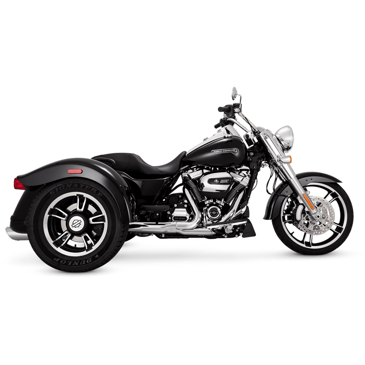 Vance & Hines 16798 Twin Slash Slip-Ons Chrome for 2015-2016 Harley-Davidson Trike