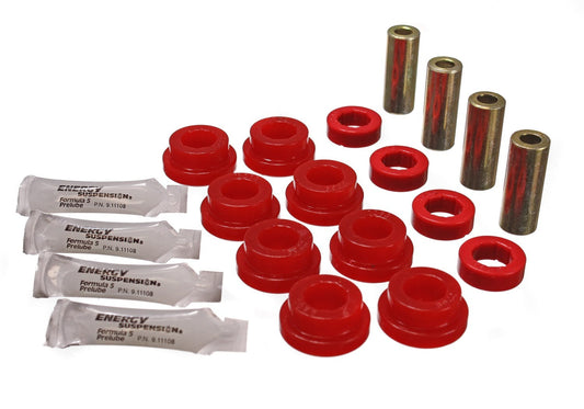 Energy Suspension for 1989-1995 Civic Red Rear Arm Control Arm Bushing Set 16.3104R
