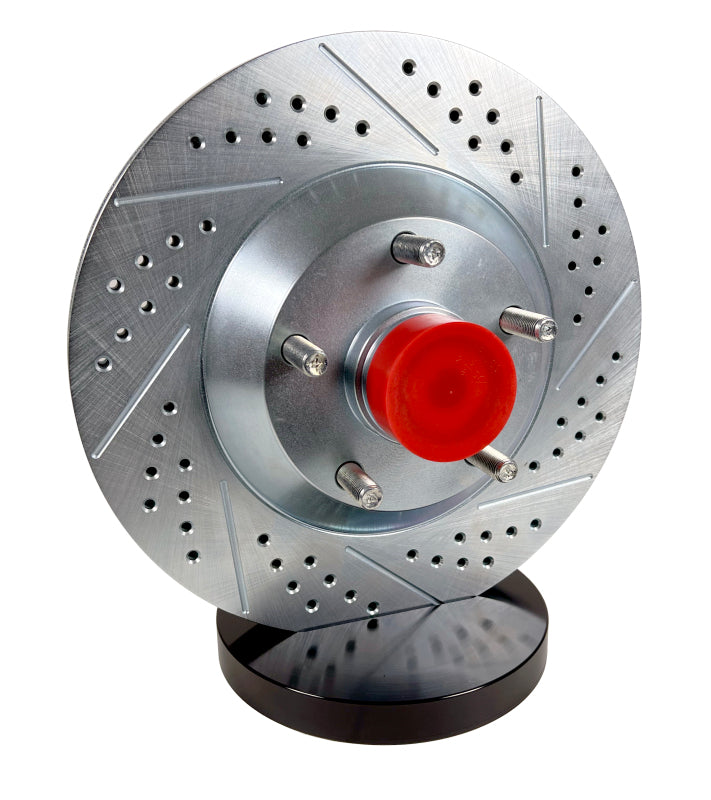 Baer Brakes Wilwood Mustang II Pro Spindles 13in Pro Front SDZ Brake Kit - Fire Red — 5x4.50 Bolt Pattern
