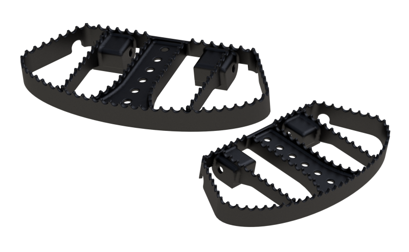 Burly Brand B13-1051B MX Passenger Boards Black for 1985-2026 Harley-Davidson Models